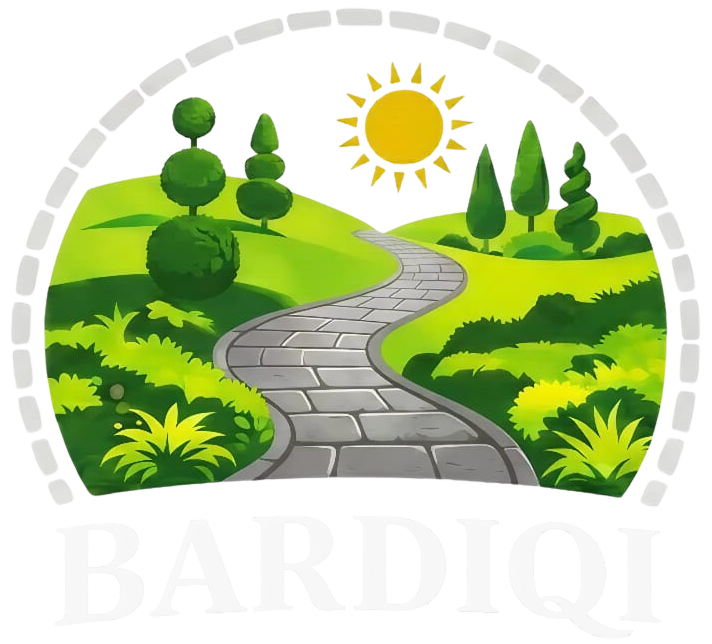 Bardiqi GaLaBau Logo in Weiß