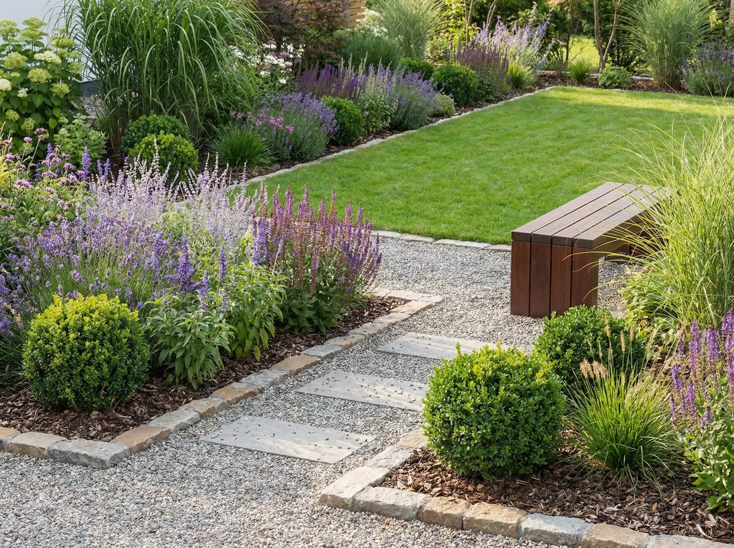 Detailansicht: Gartengestaltung