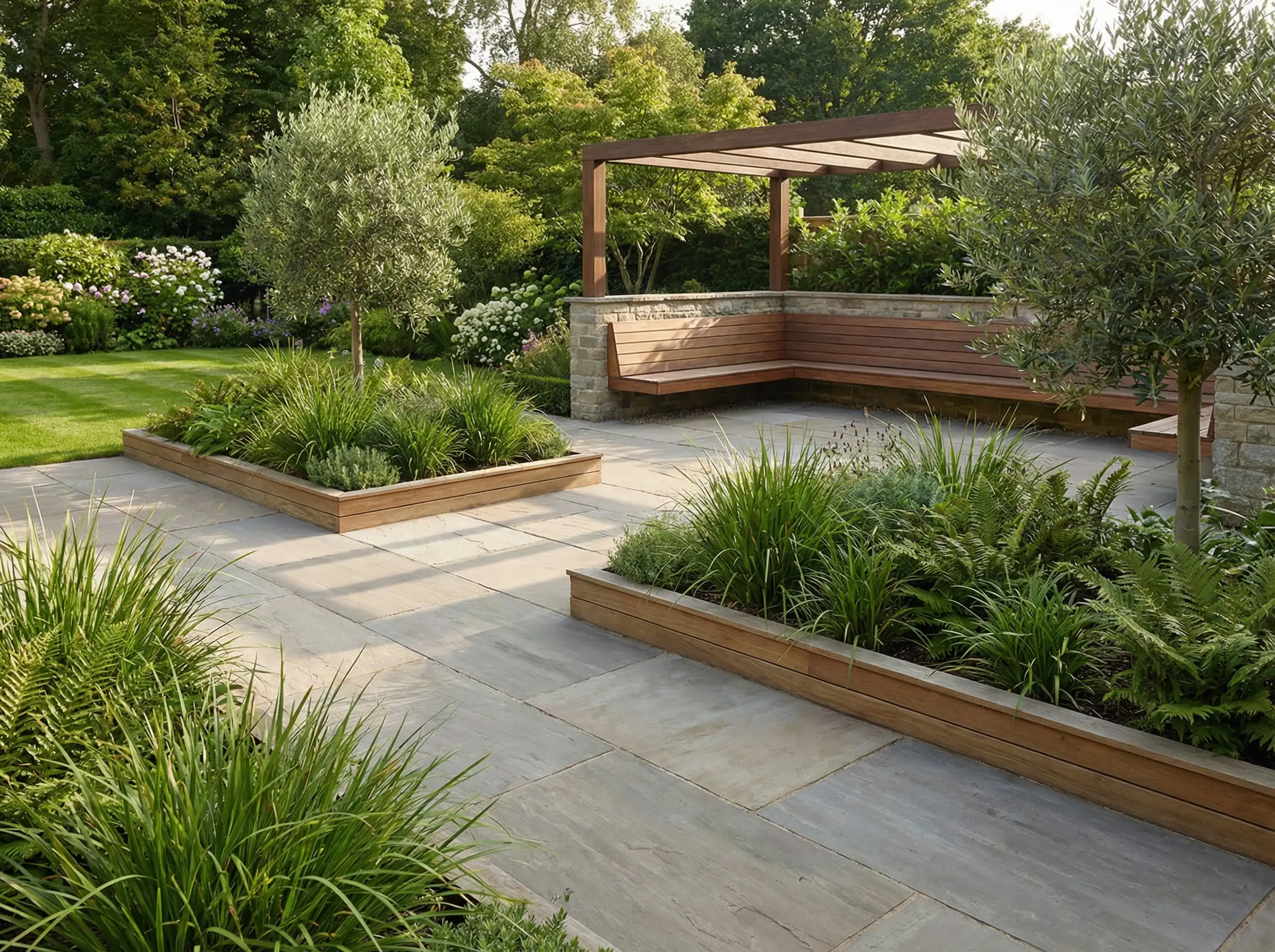 Detailansicht: Terrassen