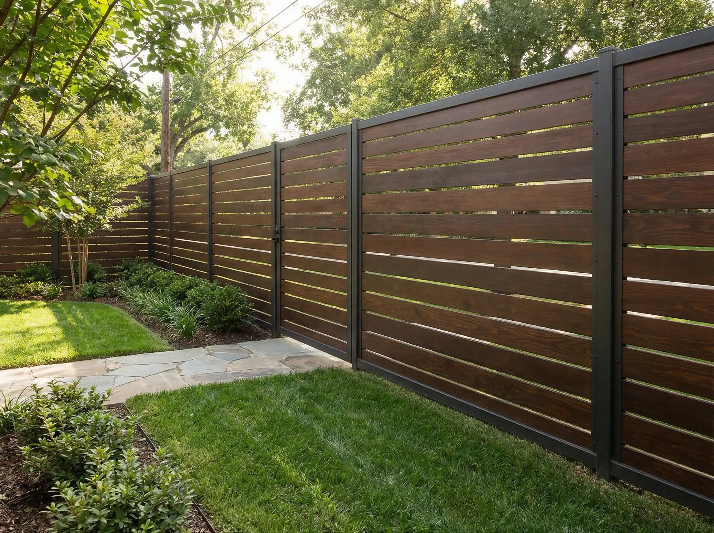 Detailansicht: Zaunbau